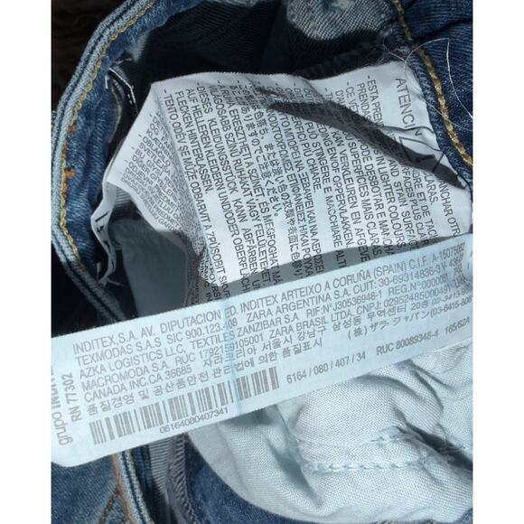 Zara women’s button zipper distressed skinny jeans - Picture 11 of 16